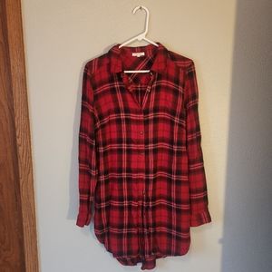 Maurices Flannel Dress/extra long shirt
